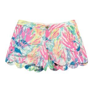 Lilly Pulitzer | Buttercup 5” Inseam Sparkling Sand Multicolor Scallop Shorts 6
